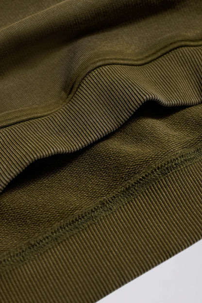 Acid Wash Oversized Hoodie in Dark Green