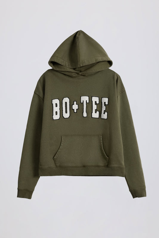 Acid Wash Oversized Hoodie in Light Green